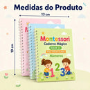 Kit x 4 livros de caligrafia e tinta mágica reutilizável