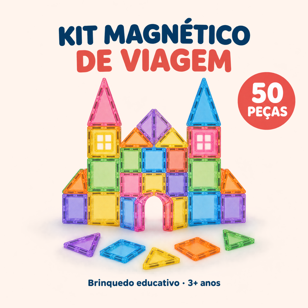 Kit Magnético de Viagem 50 Peças - capa